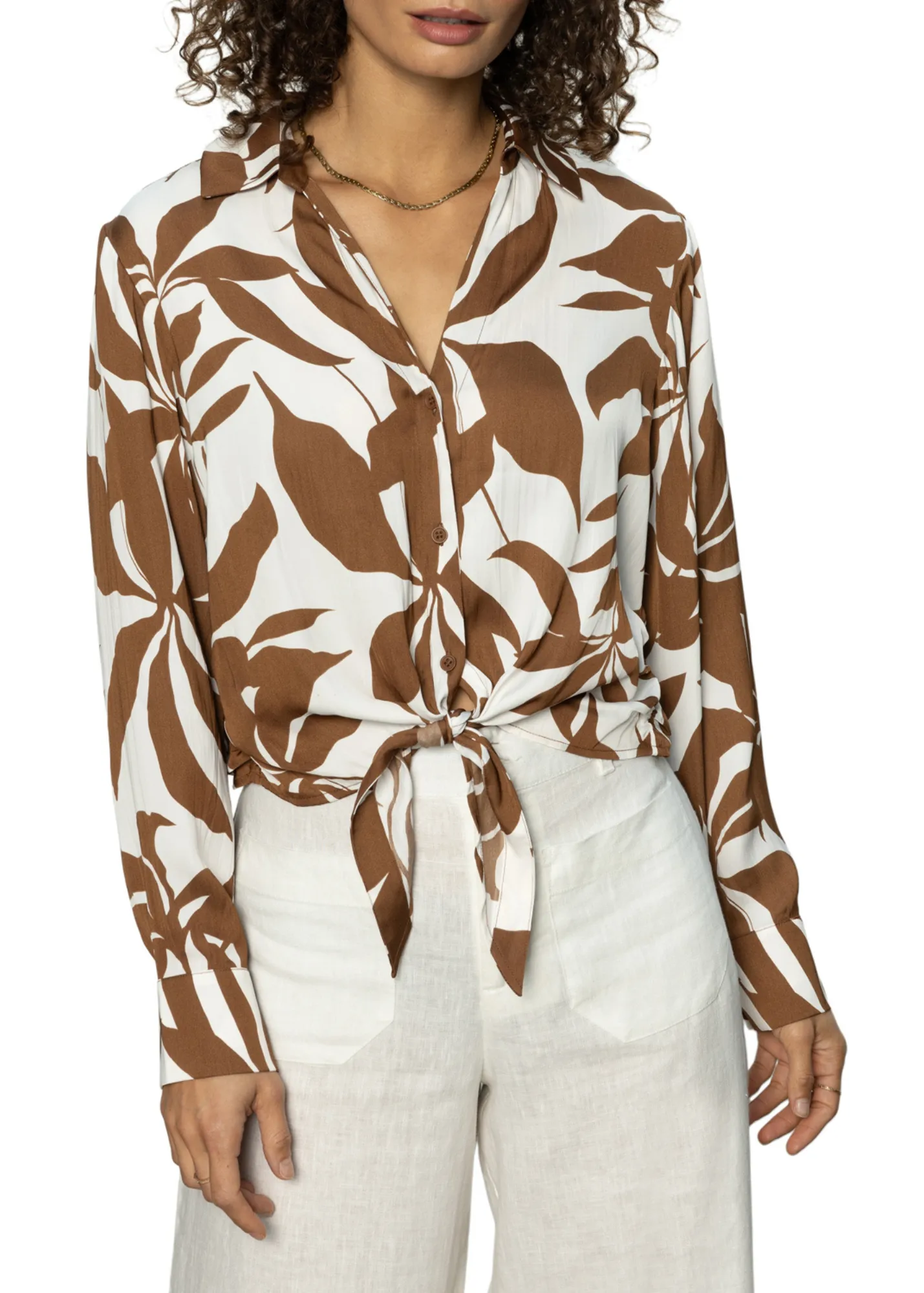 Sanctuary Vêtements Chemise à Nœud pour Amoureux de la Mode