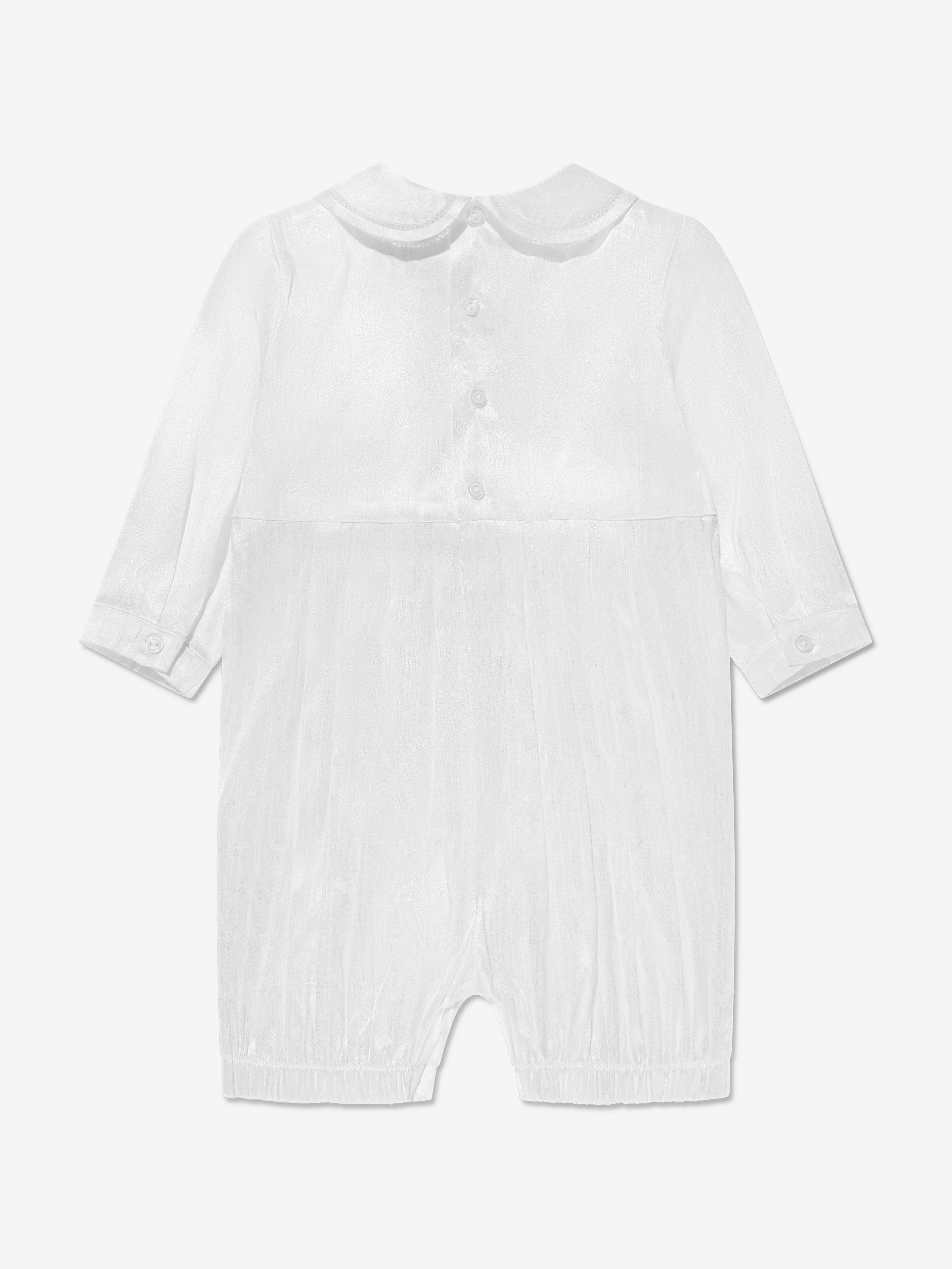 Sarah Louise Combinaison et Chapeau pour Bébé Garçon en Blanc