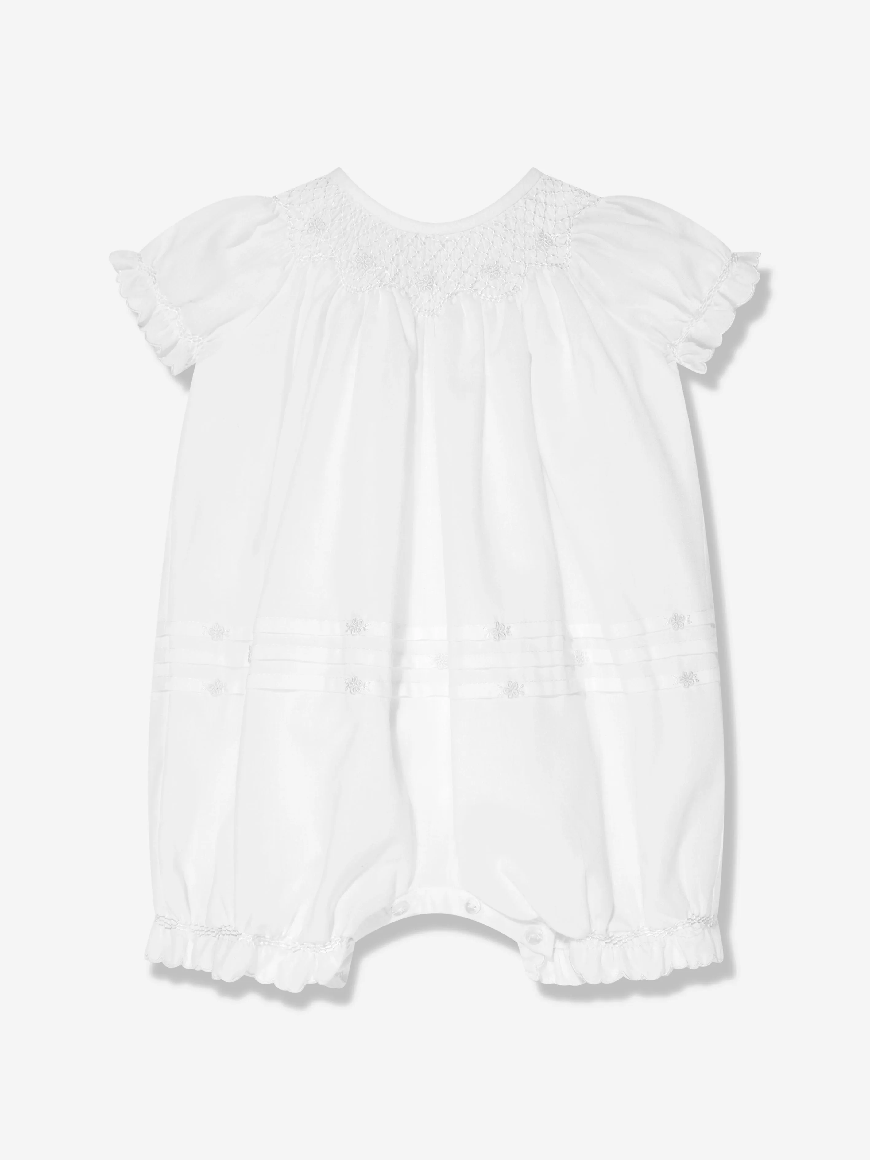 Sarah Louise Combinaison Bulle et Bonnet pour Bébé en Ivoire