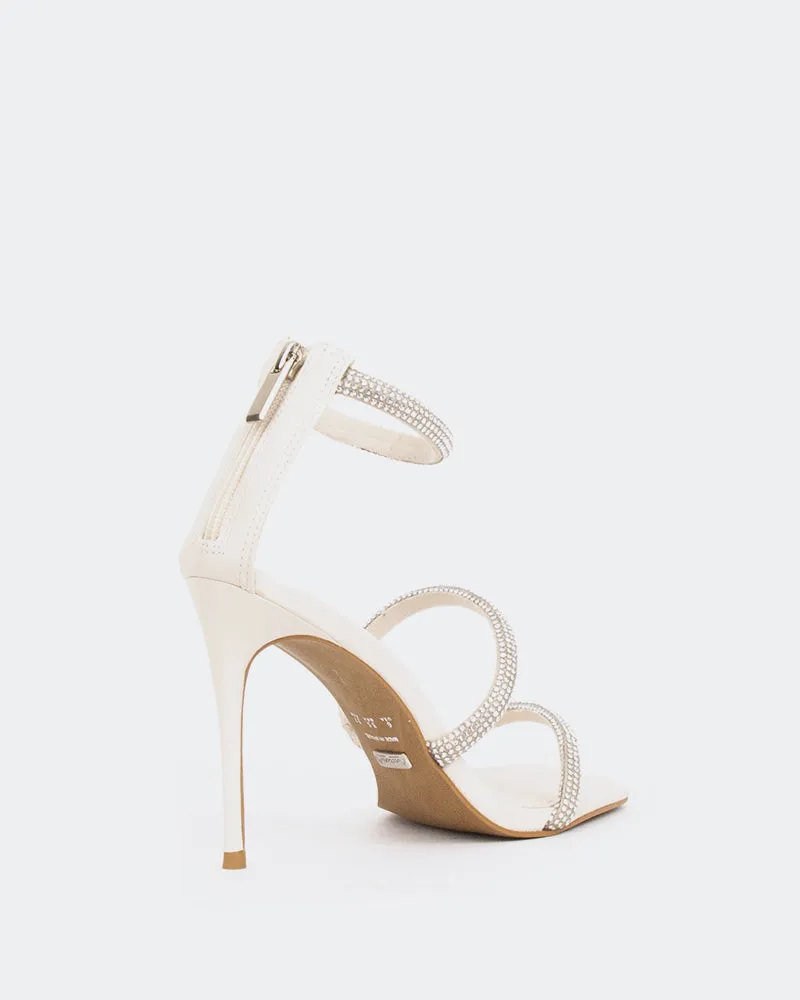 Shamari, Cuir Blanc Cassé Off White