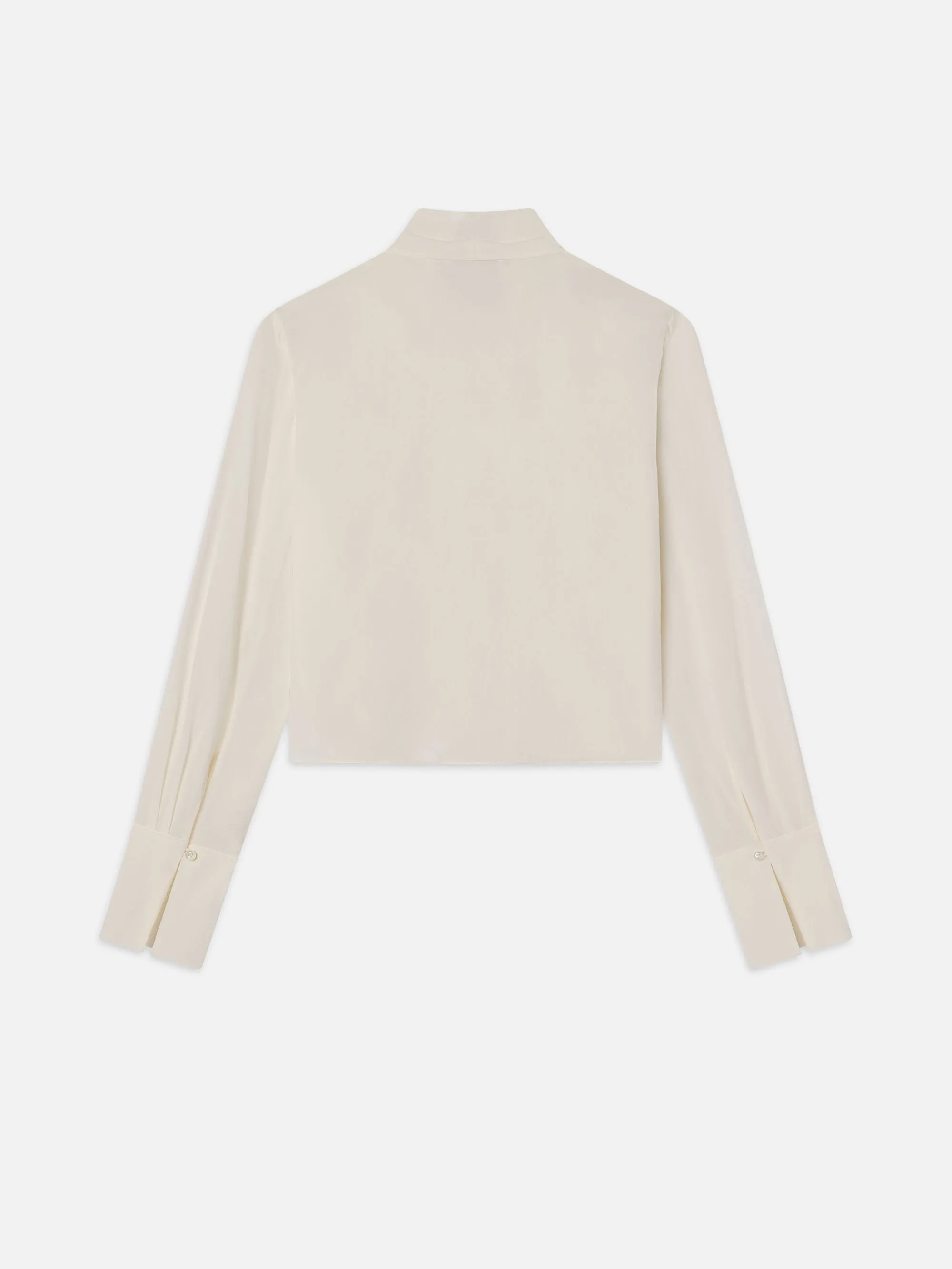 Blouse à col châle -- Crème