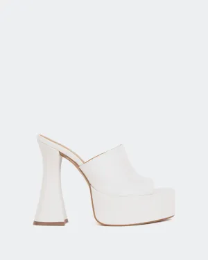 Shore Off White Leather/Cuir Blanc Cassé