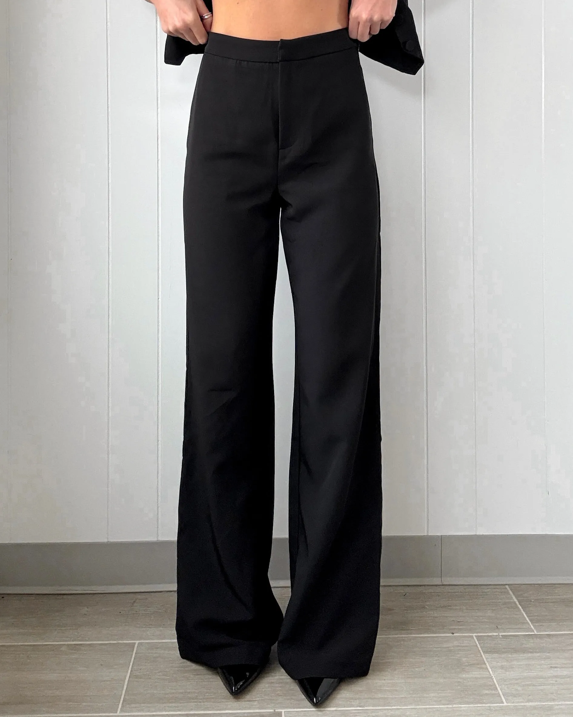 Ensemble Veste et Pantalon Sleek Authority - Noir