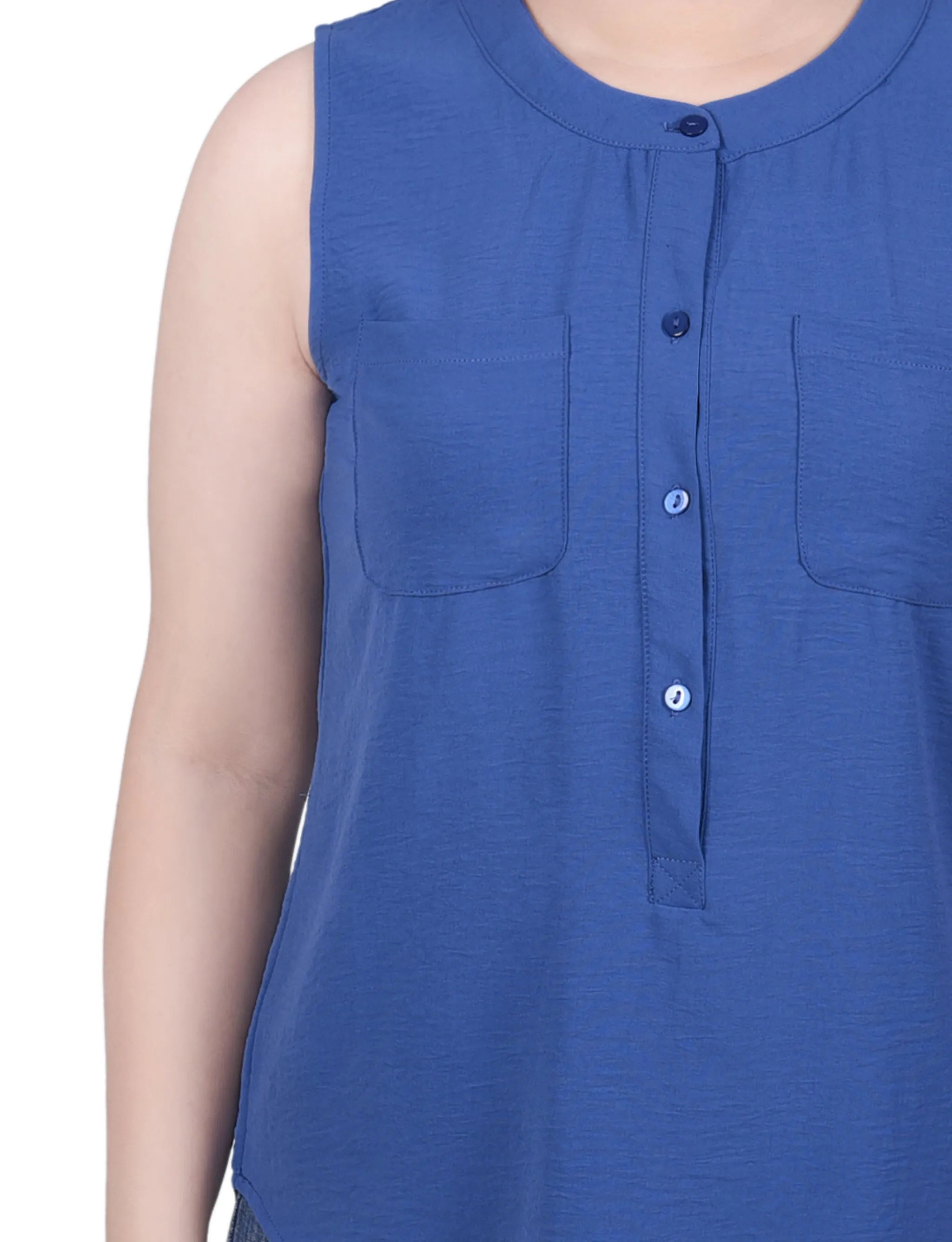 Blouse sans manches à flux d'air