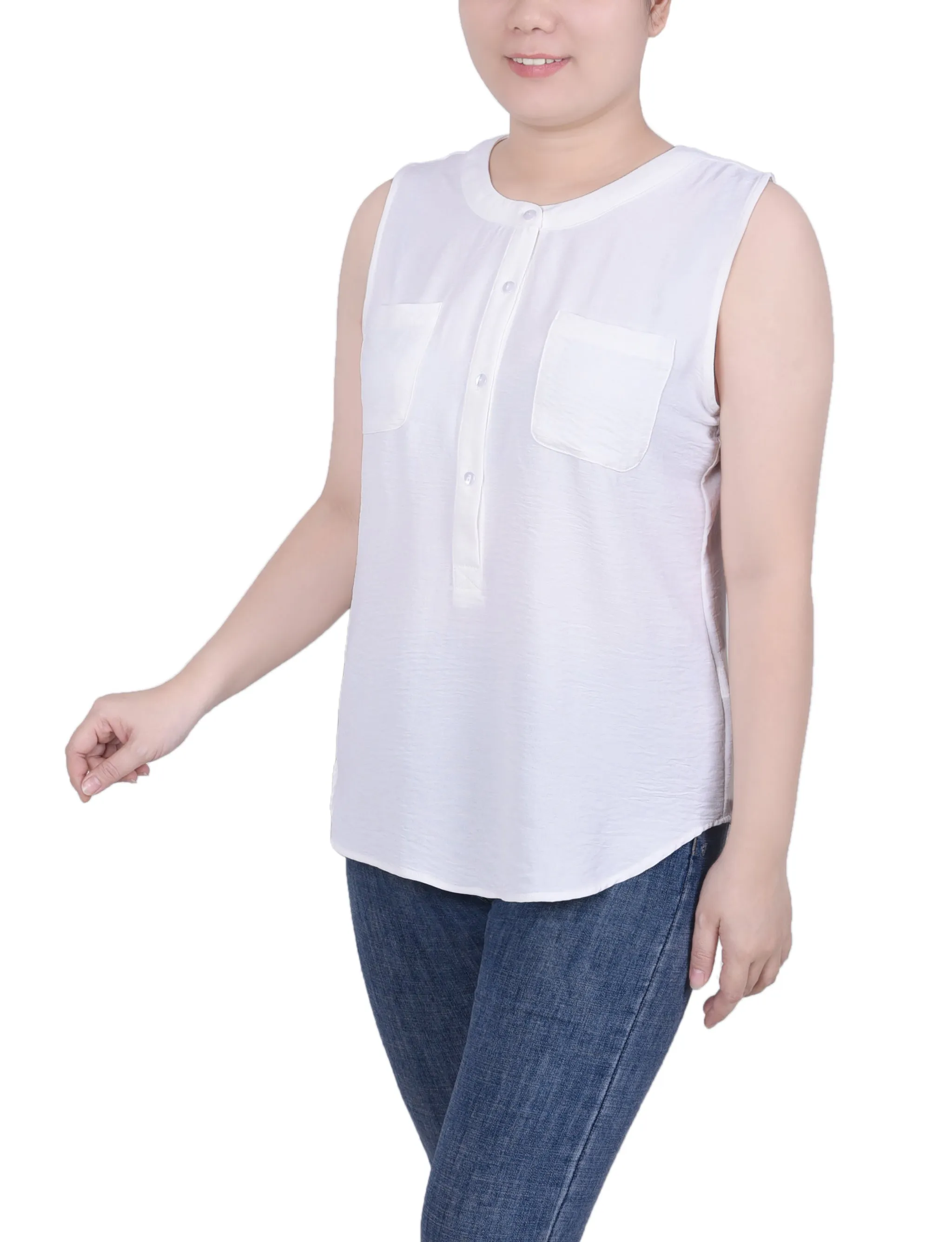 Blouse sans manches à flux d'air