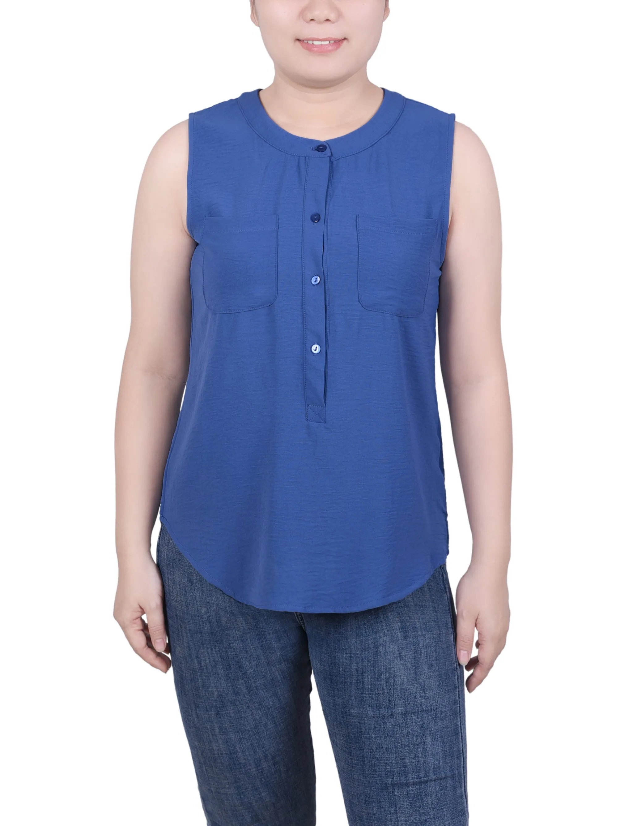 Blouse sans manches à flux d'air