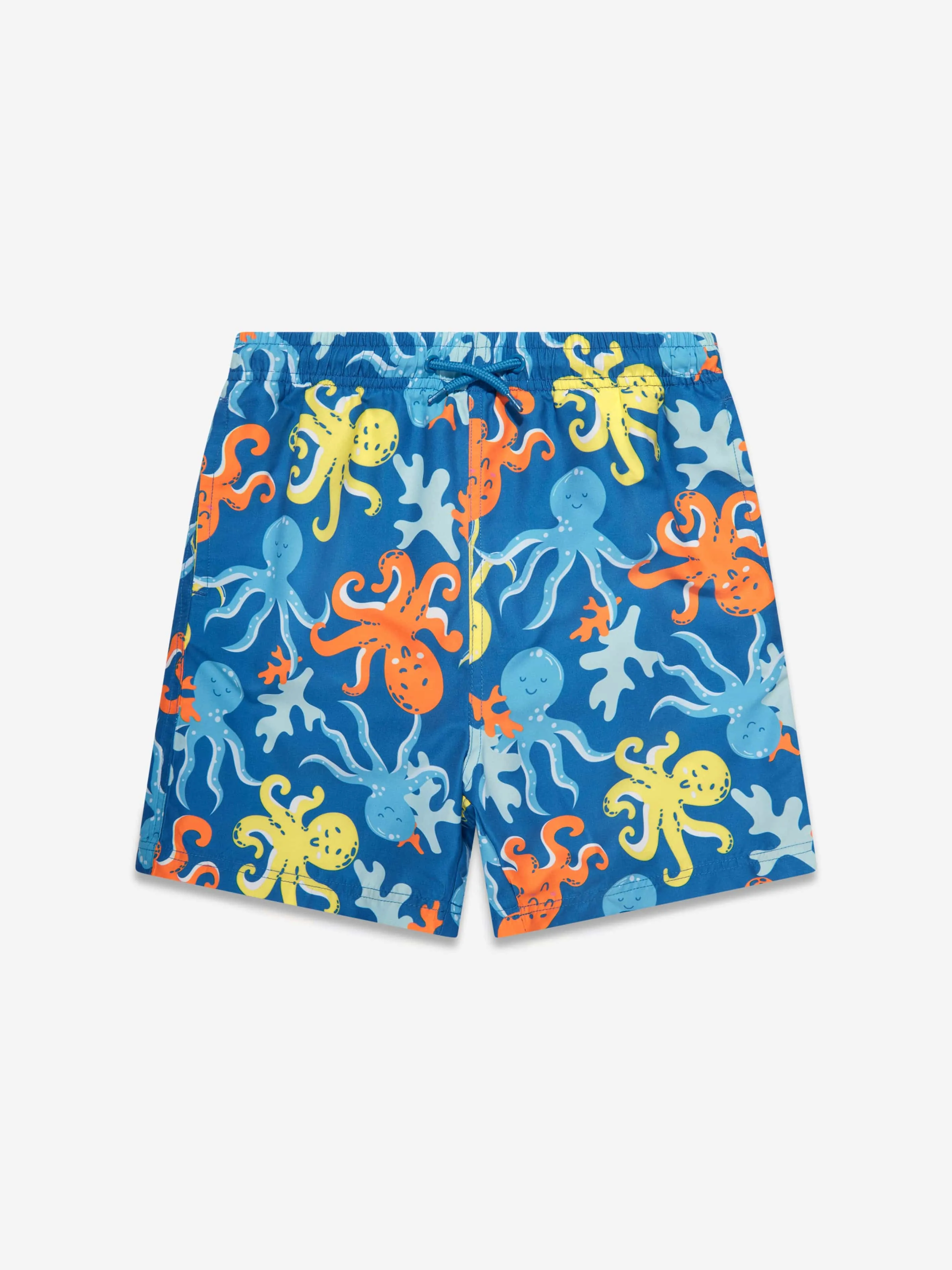 Soli Swim Shorts de Bain Garçon Poulpe (UPF50 ) en Bleu