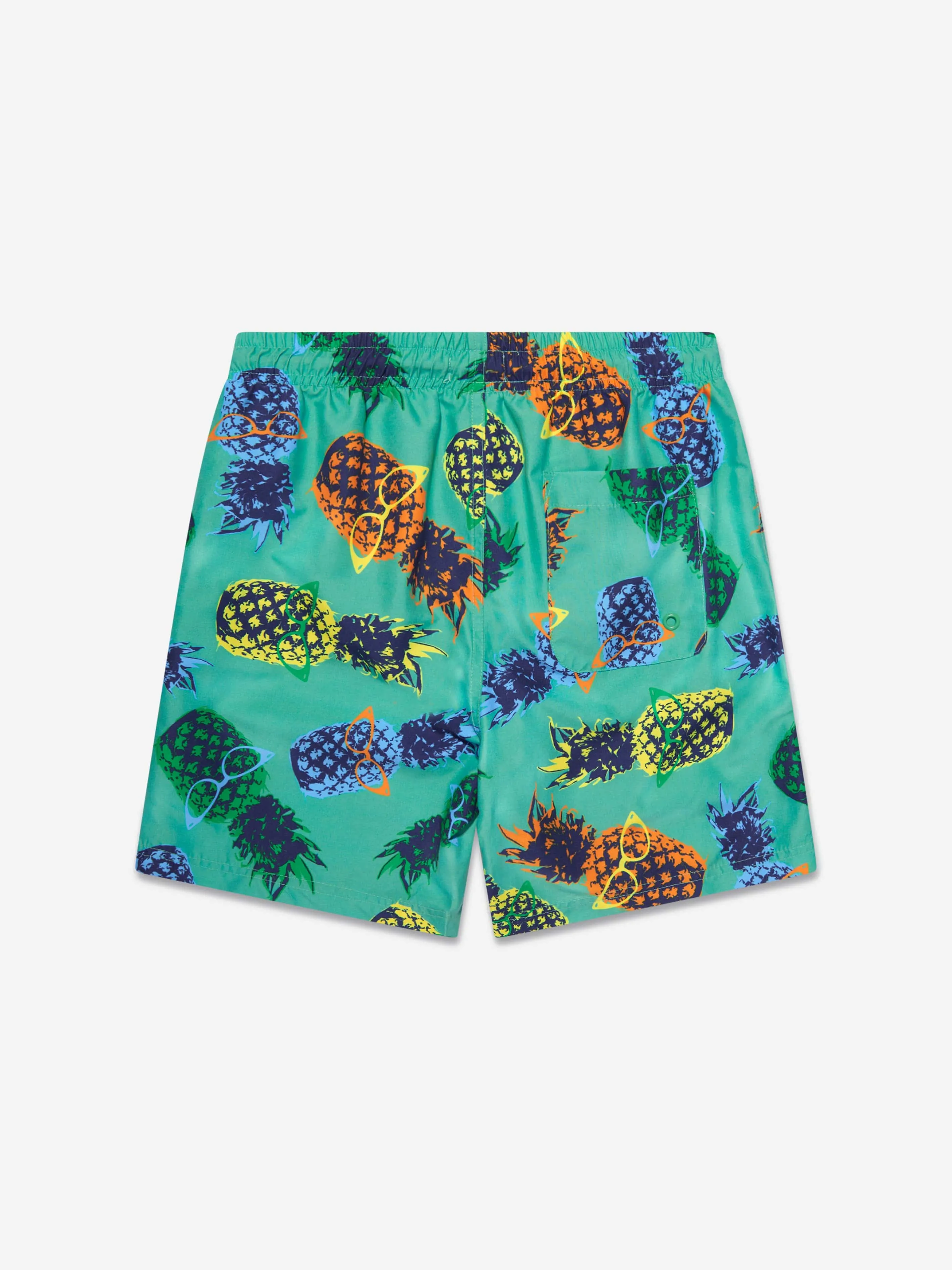 Soli Swim Shorts de bain pour garçons motif ananas (UPF50 ) en vert