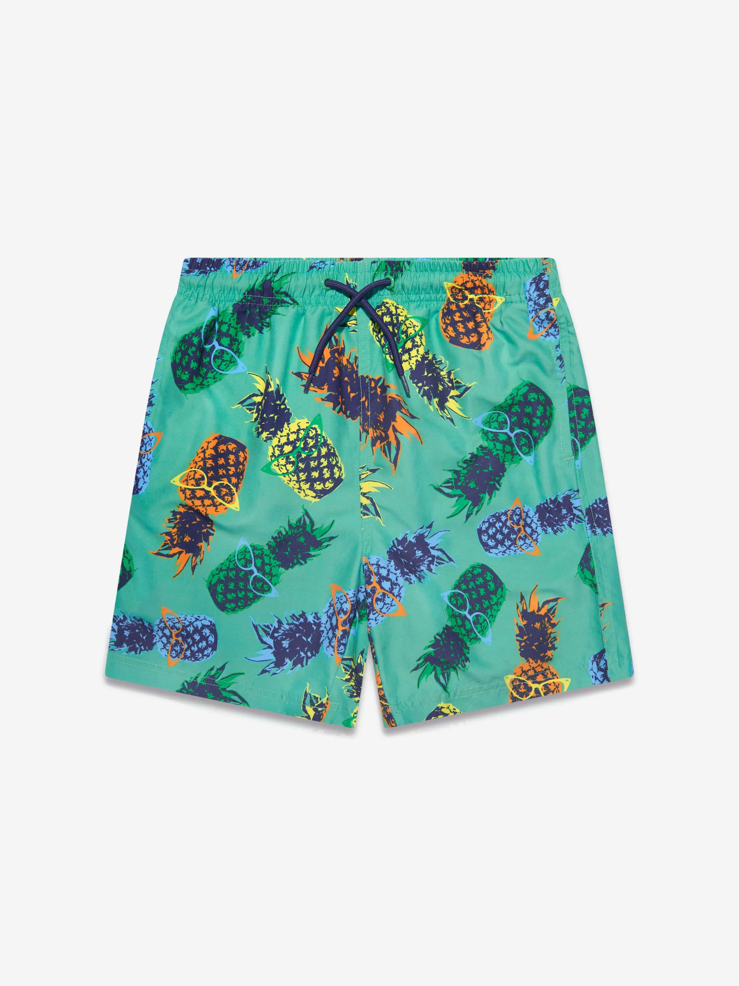 Soli Swim Shorts de bain pour garçons motif ananas (UPF50 ) en vert