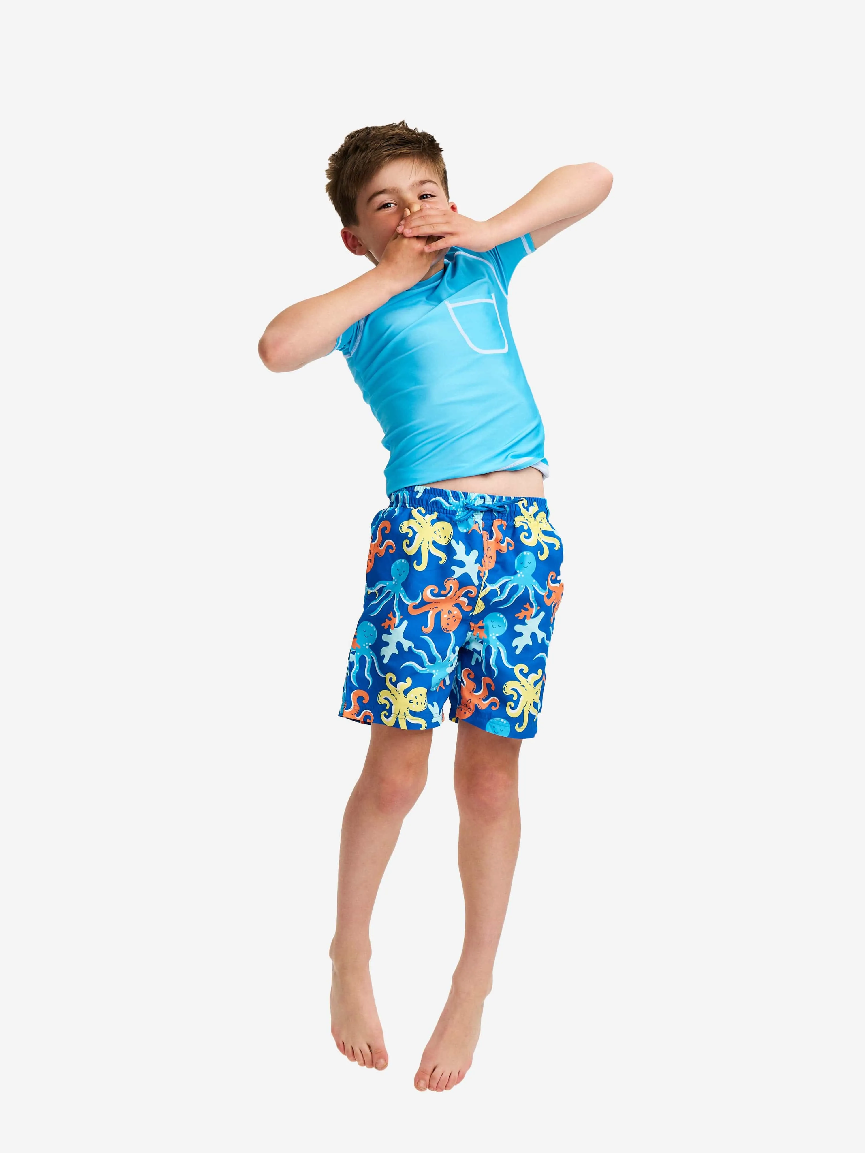 Soli Swim Boys Maillot de protection solaire (UPF50 ) en Bleu