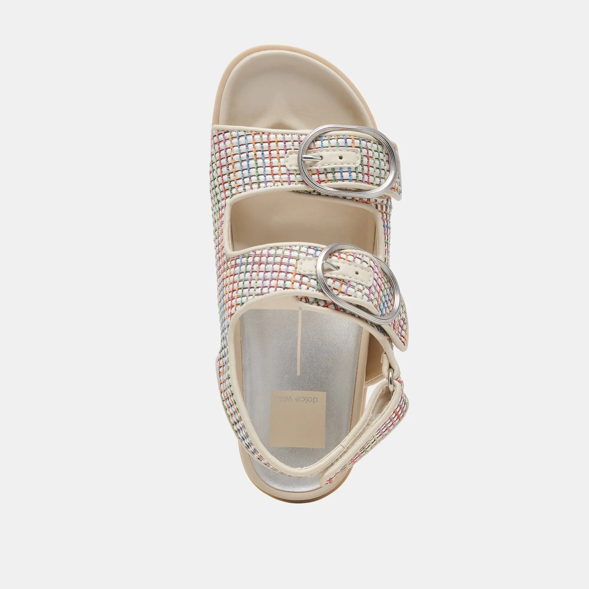 SANDALES STARLA PRIDE BLANCHE MULTI RAFIA