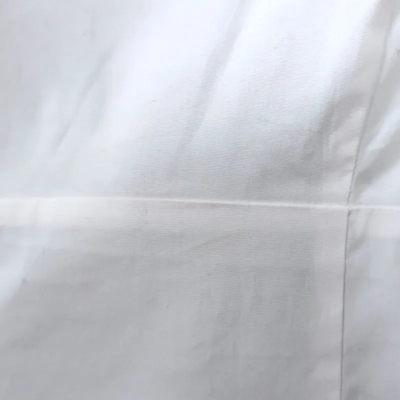 Haut STAUD à manches bouffantes Lana Blanc en coton extensible Taille 6 NEUF