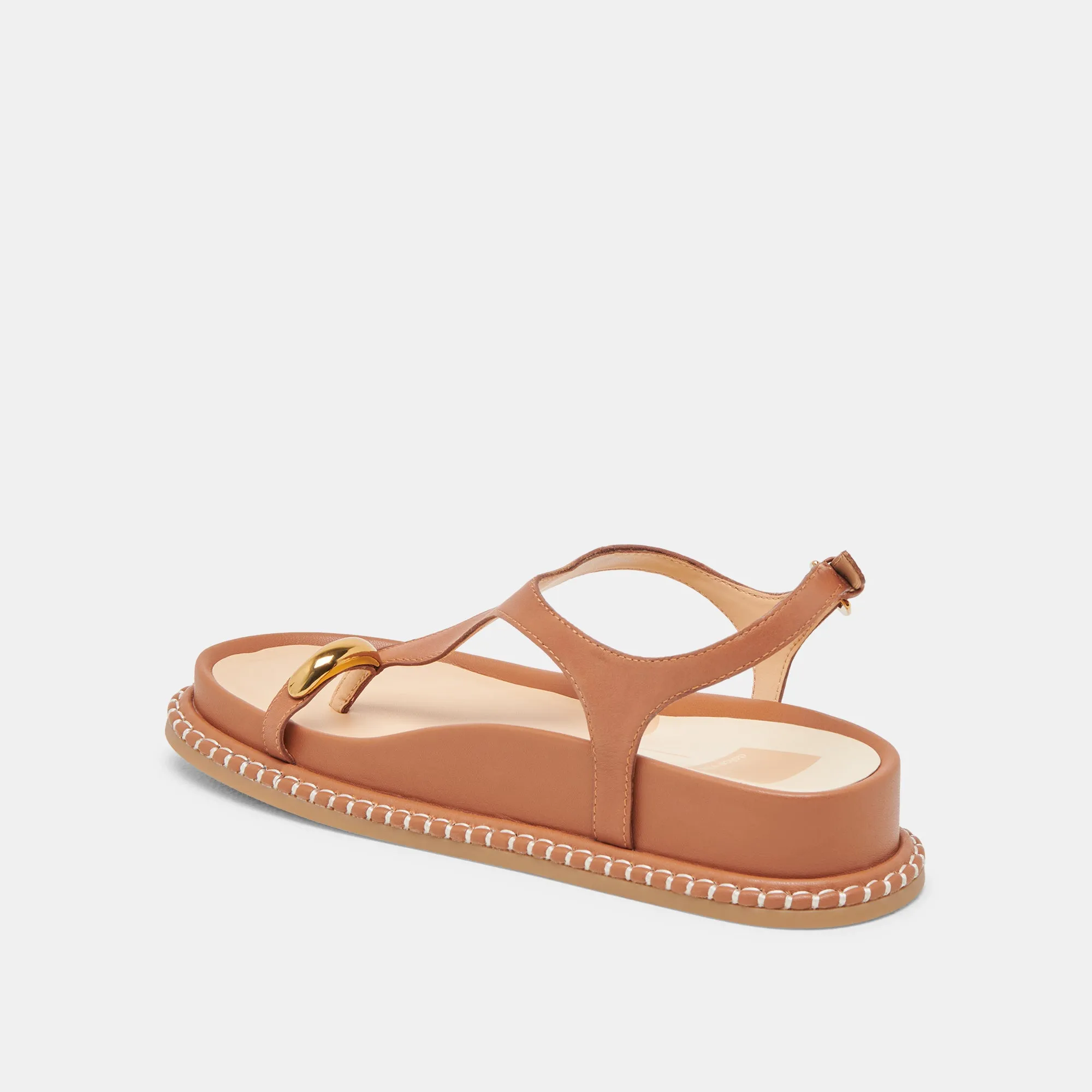 SANDALES STEFAN EN CUIR SADDLE