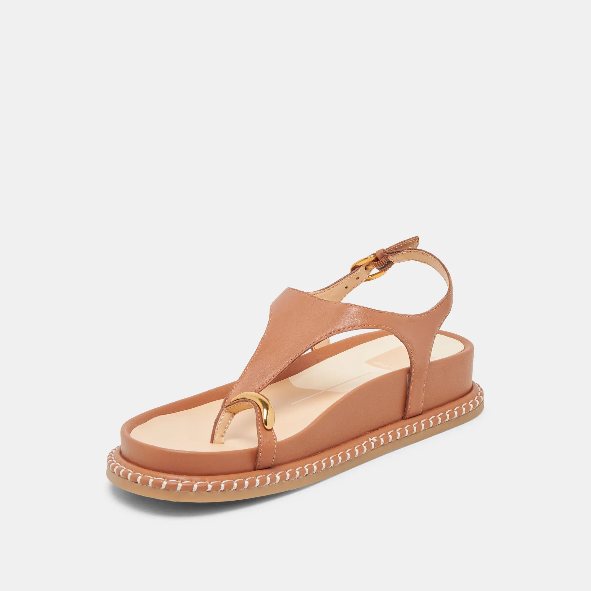 SANDALES STEFAN EN CUIR SADDLE