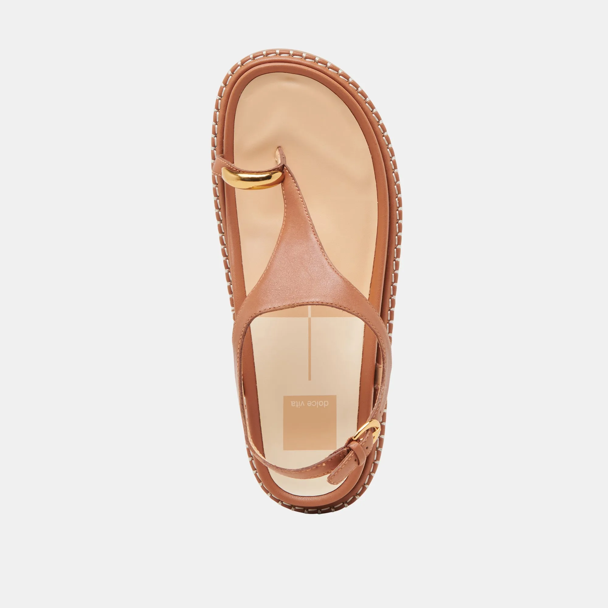 SANDALES STEFAN EN CUIR SADDLE