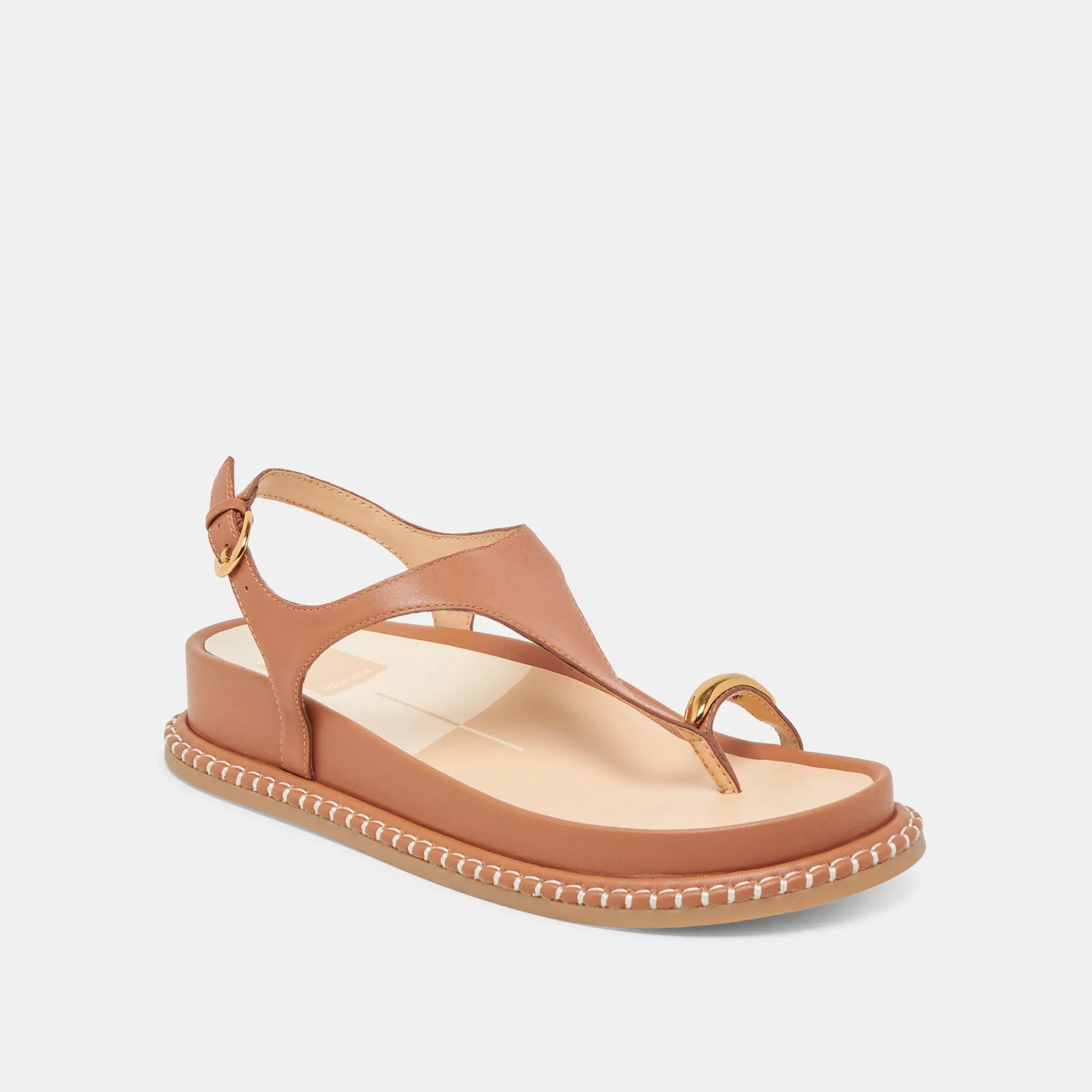 SANDALES STEFAN EN CUIR SADDLE