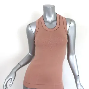 Stella McCartney Racerback Tank Top Rose Pink Wool Knit Size 44