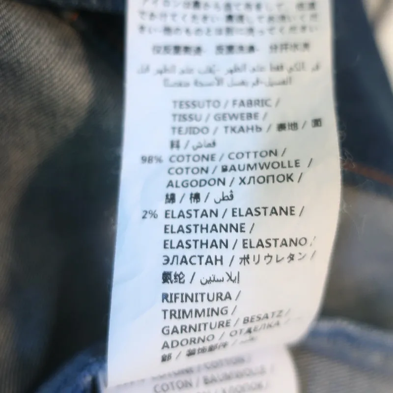 Stella McCartney Chemise en Denim à Volants et Dentelle Bleu Indigo Taille 36 Haut à Manches Longues