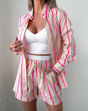 Sunny Side Shorts Set - Pink