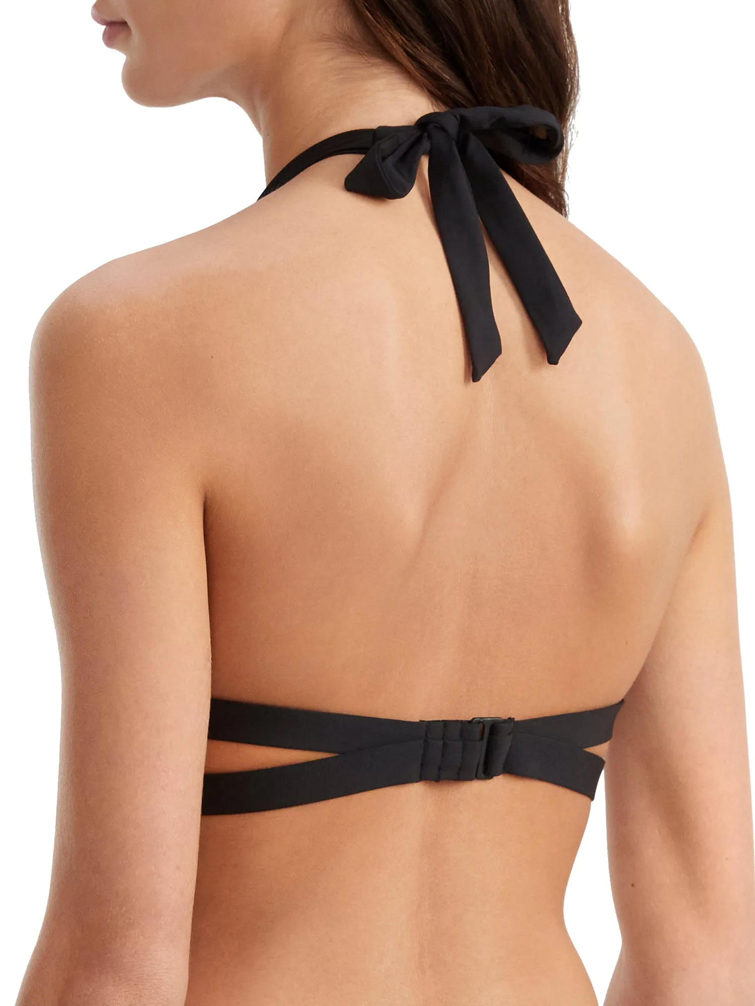 Haut de bikini Casey à bretelles noir pour femmes Sunsets