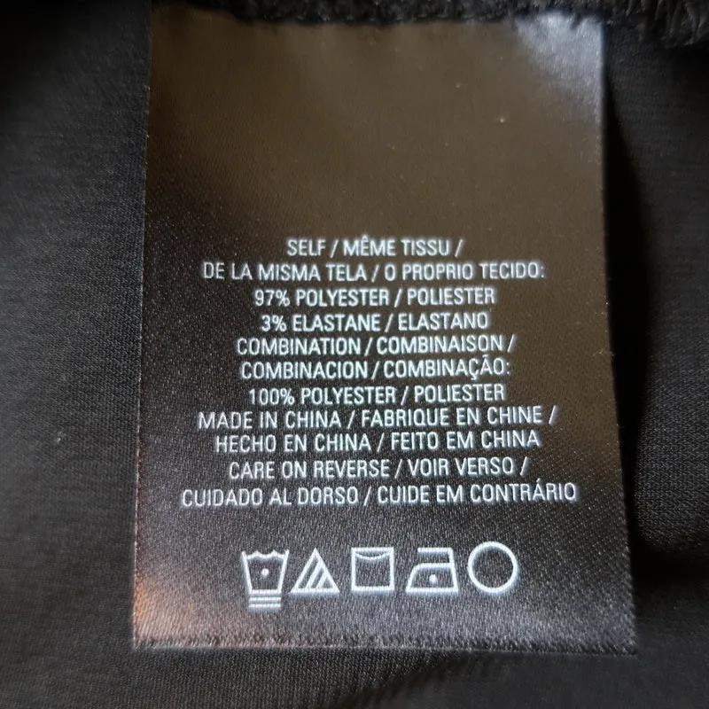 T Tahari Blouse paysanne à poignet en dentelle Noir Taille Grand Manches longues Top à nouer NEUF