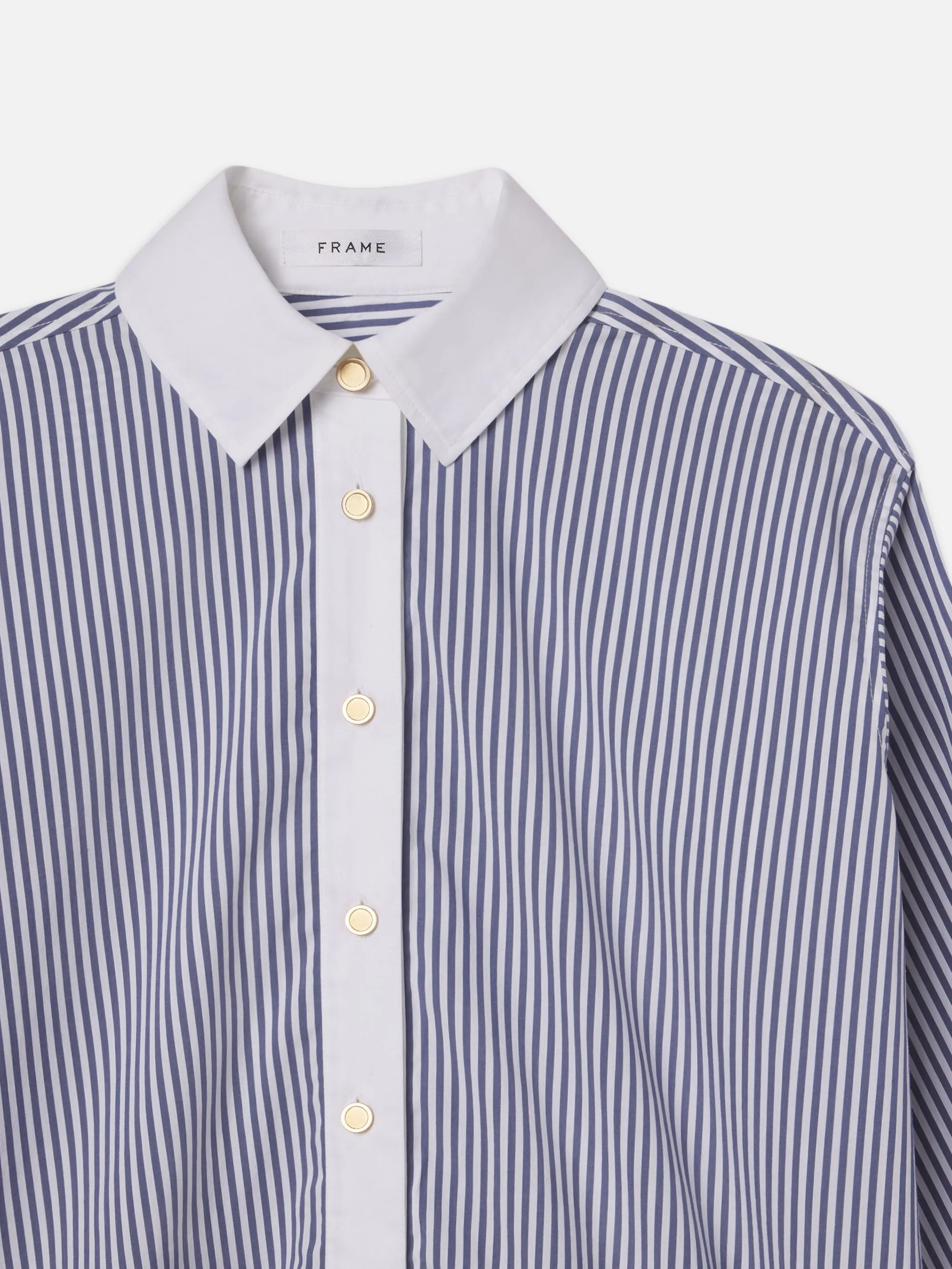 La Chemise Empruntée - Chambray foncé multicolore