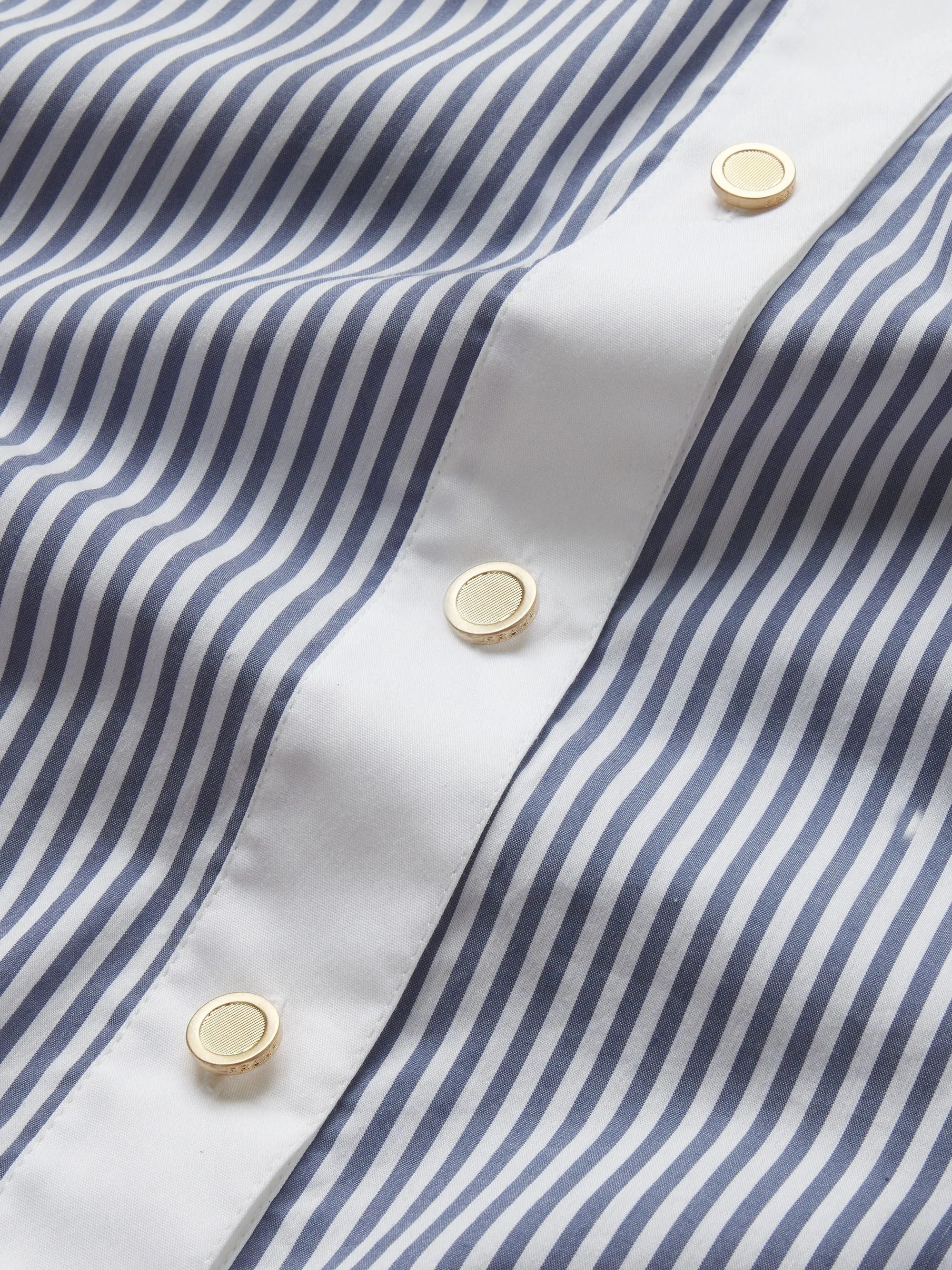 La Chemise Empruntée - Chambray foncé multicolore