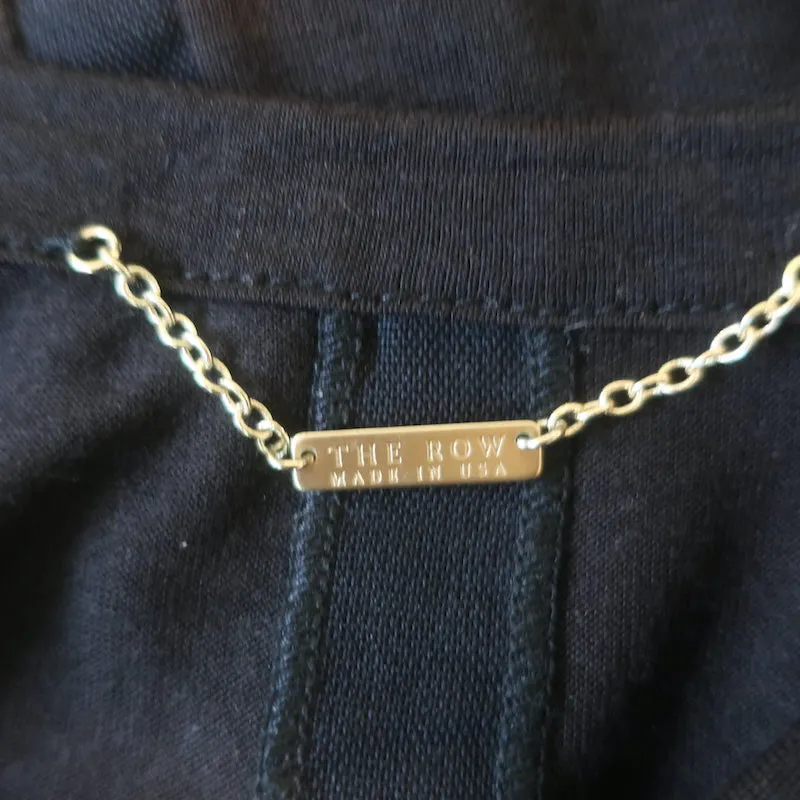 Le débardeur The Row à encolure ronde en jersey noir taille moyenne