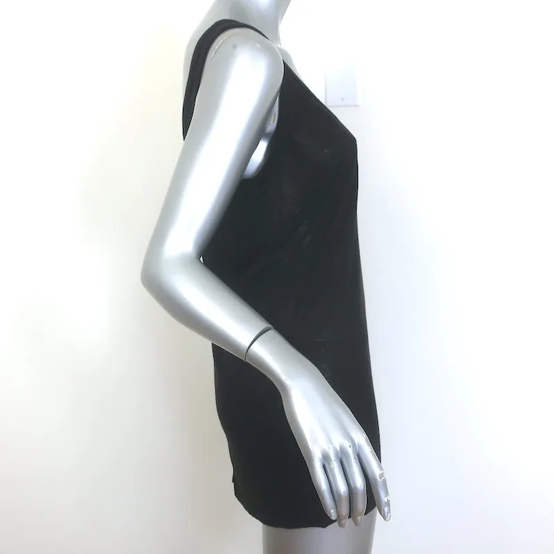 Le débardeur The Row à encolure ronde en jersey noir taille moyenne