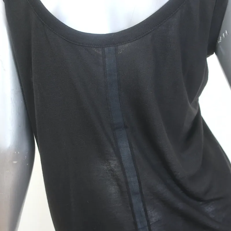 Le débardeur The Row à encolure ronde en jersey noir taille moyenne