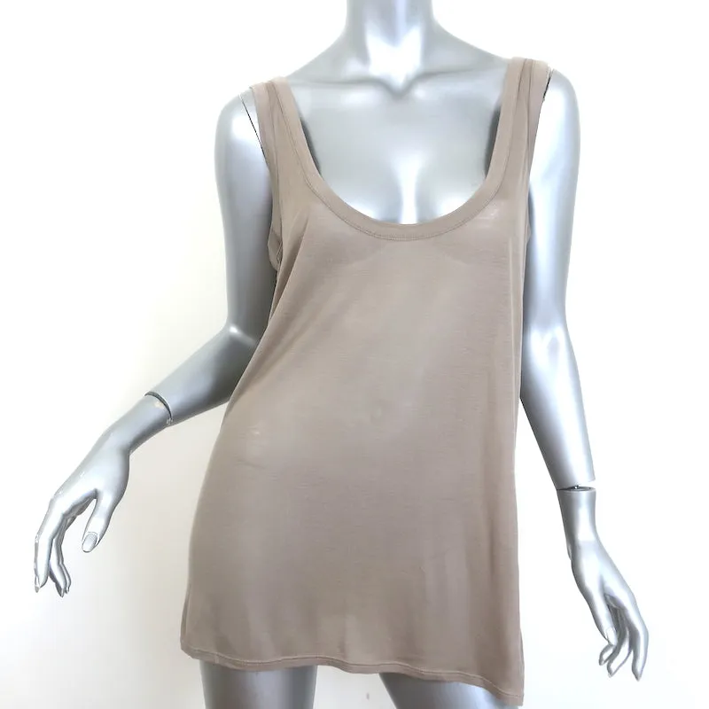 Le débardeur The Row Thomaston à encolure ronde en jersey beige taille large