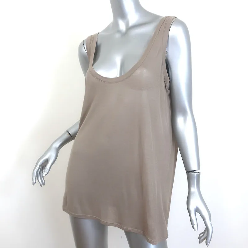 Le débardeur The Row Thomaston à encolure ronde en jersey beige taille large