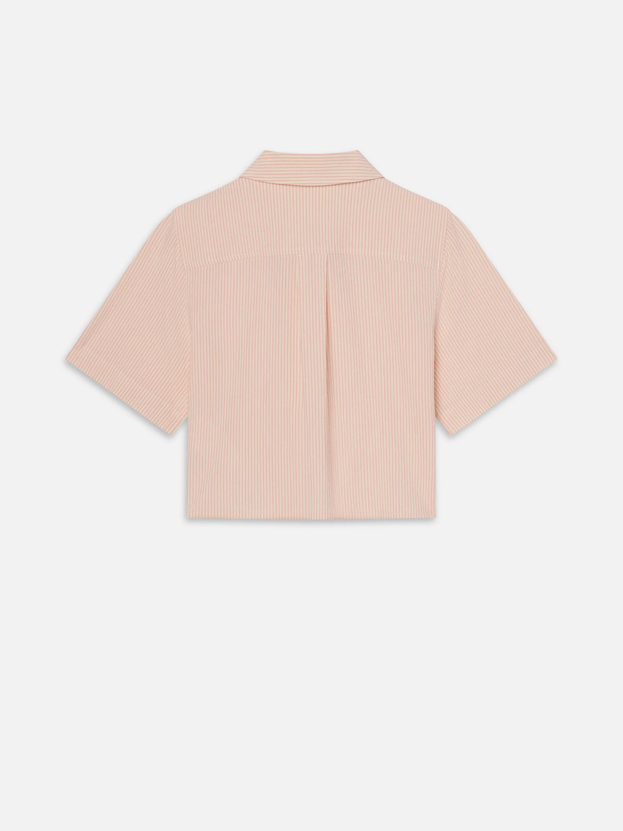 La Chemise Courte Seersucker -- Azalée Multicolore