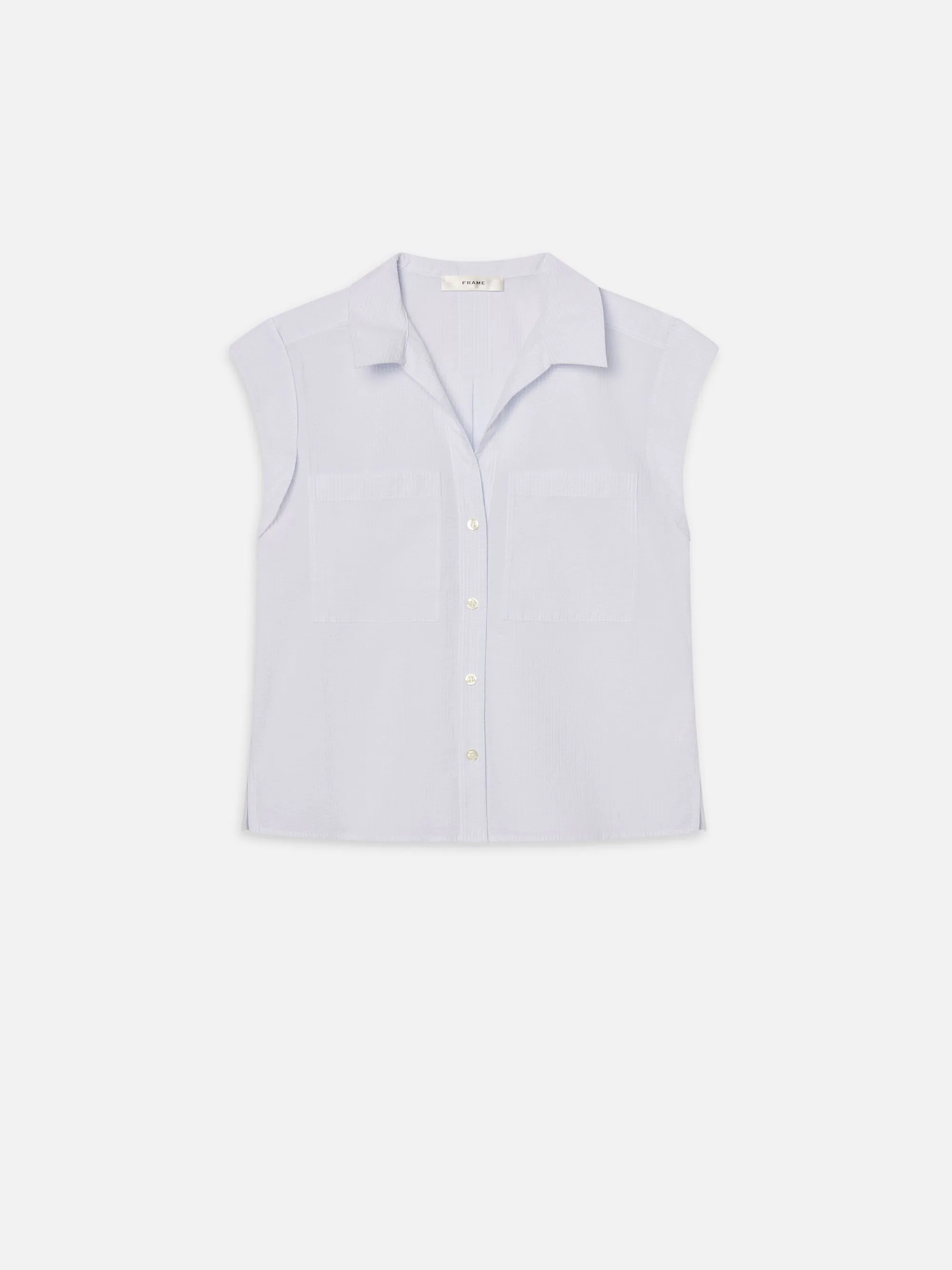 La Chemise de Loisir Seersucker - Chambray Clair Multicolore