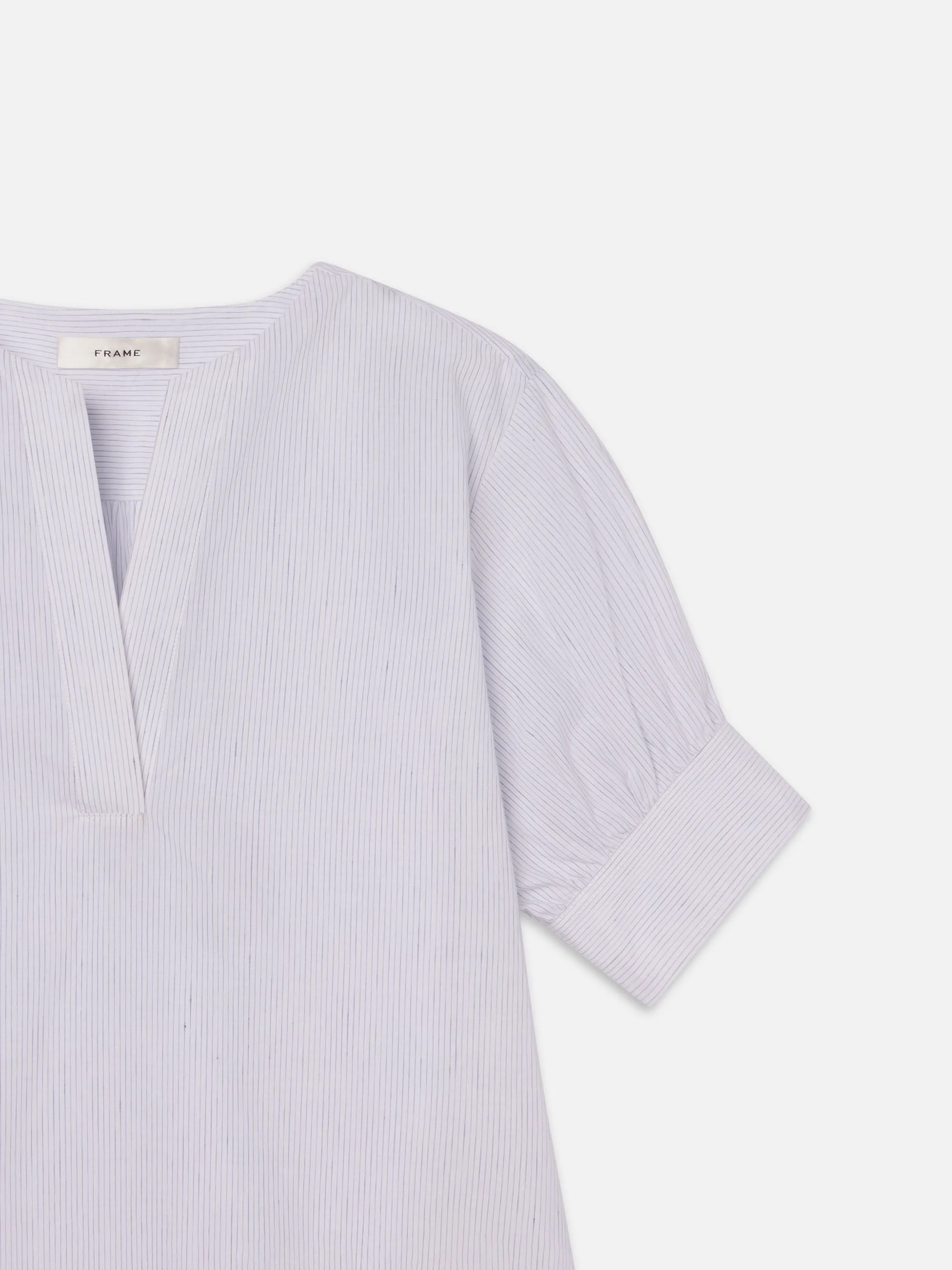 Le Pull V-Neck -- Bleu Acier Multicolore