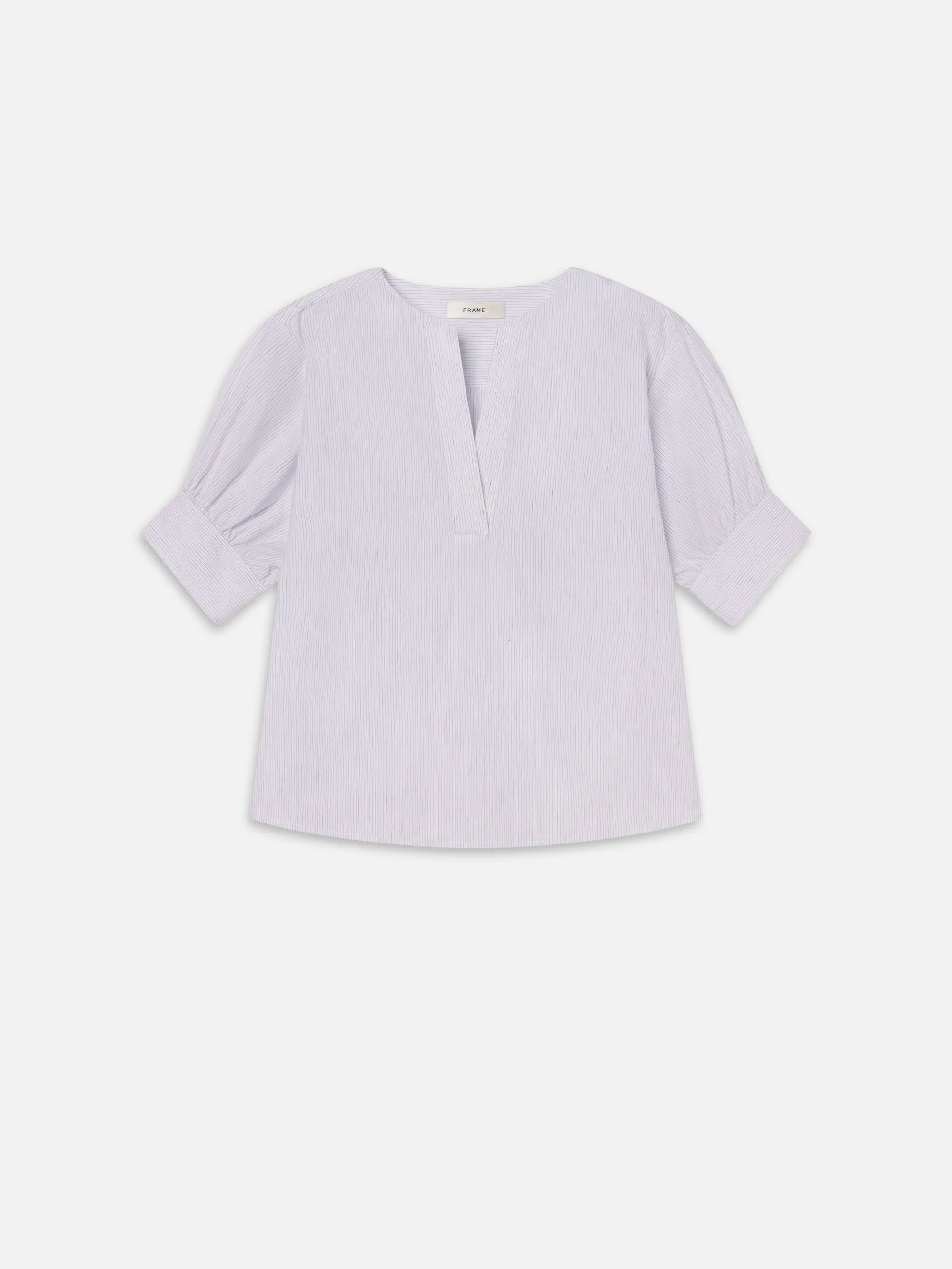 Le Pull V-Neck -- Bleu Acier Multicolore