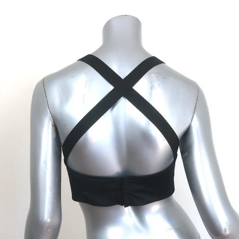 Theyskens' Theory Haut de Soutien-Gorge en Satin Lita Noir Taille 34 NEUF