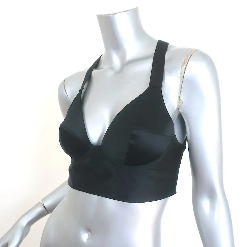 Theyskens' Theory Haut de Soutien-Gorge en Satin Lita Noir Taille 34 NEUF
