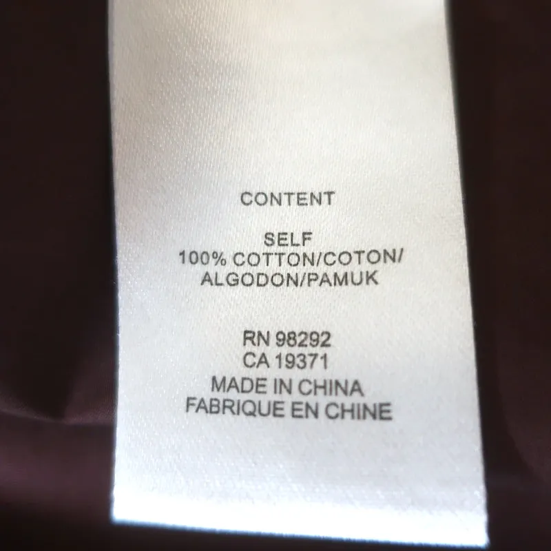 Chemise de camp Tibi en popeline de coton marron Taille moyenne Manches courtes