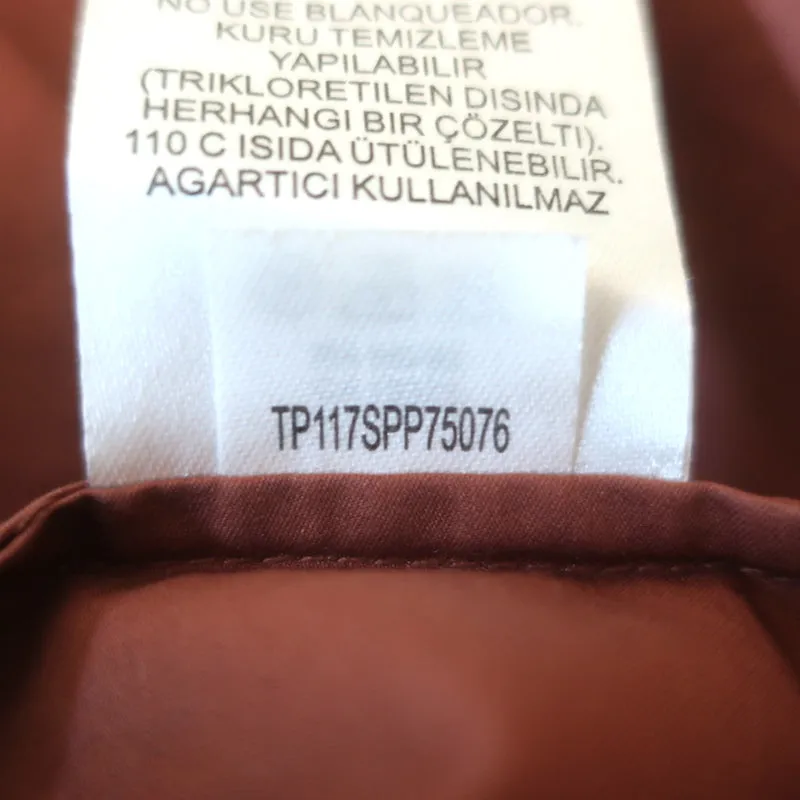 Tibi Blouse Une Épaule en Satin Popeline Marron Taille 4 Manches Courtes