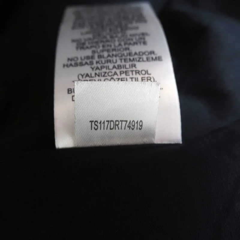 Tibi Blouse Noire en Crêpe à Manches Ruched Taille 4 avec Fermeture Éclair dans le Dos NEUVE