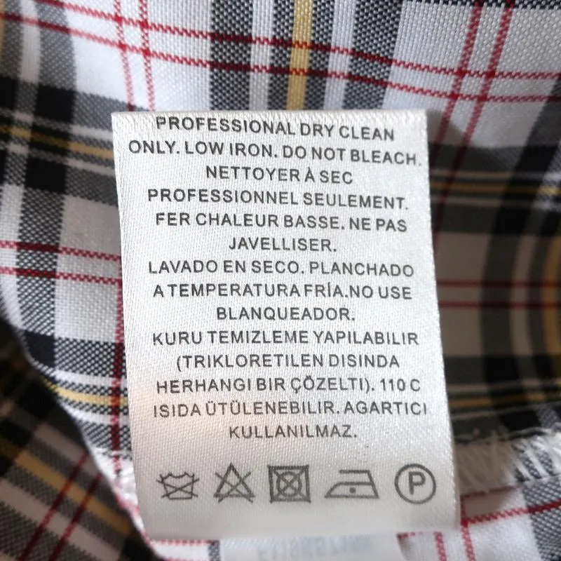 Chemise Tibi à col noué, motif Kingston, taille moyenne, haut à manches longues avec fermeture éclair dans le dos, NEUF