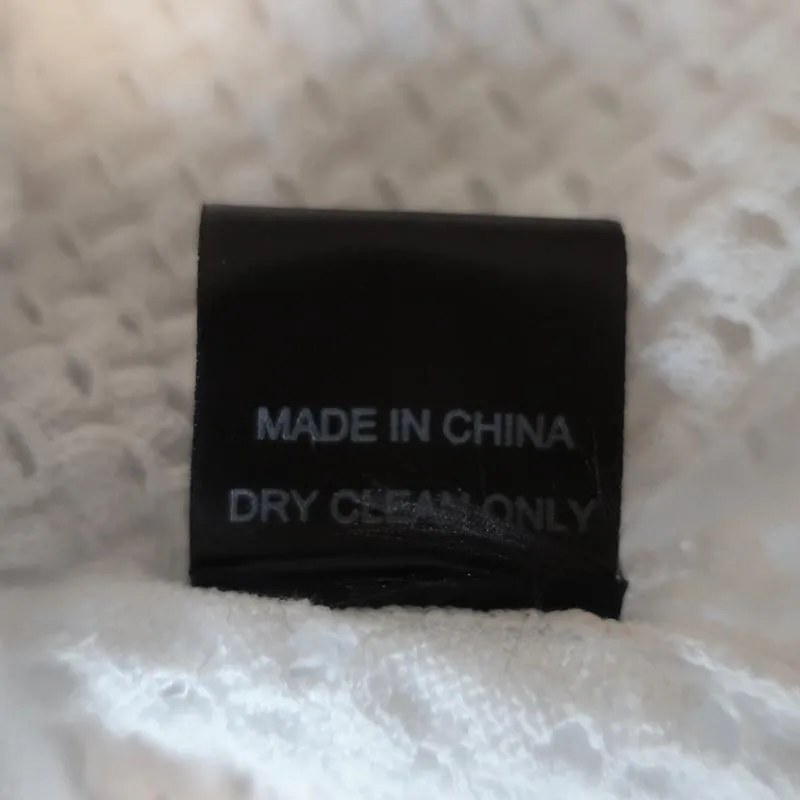 Timo Weiland Haut asymétrique blanc en maille tricotée Taille Très Petite NEUF