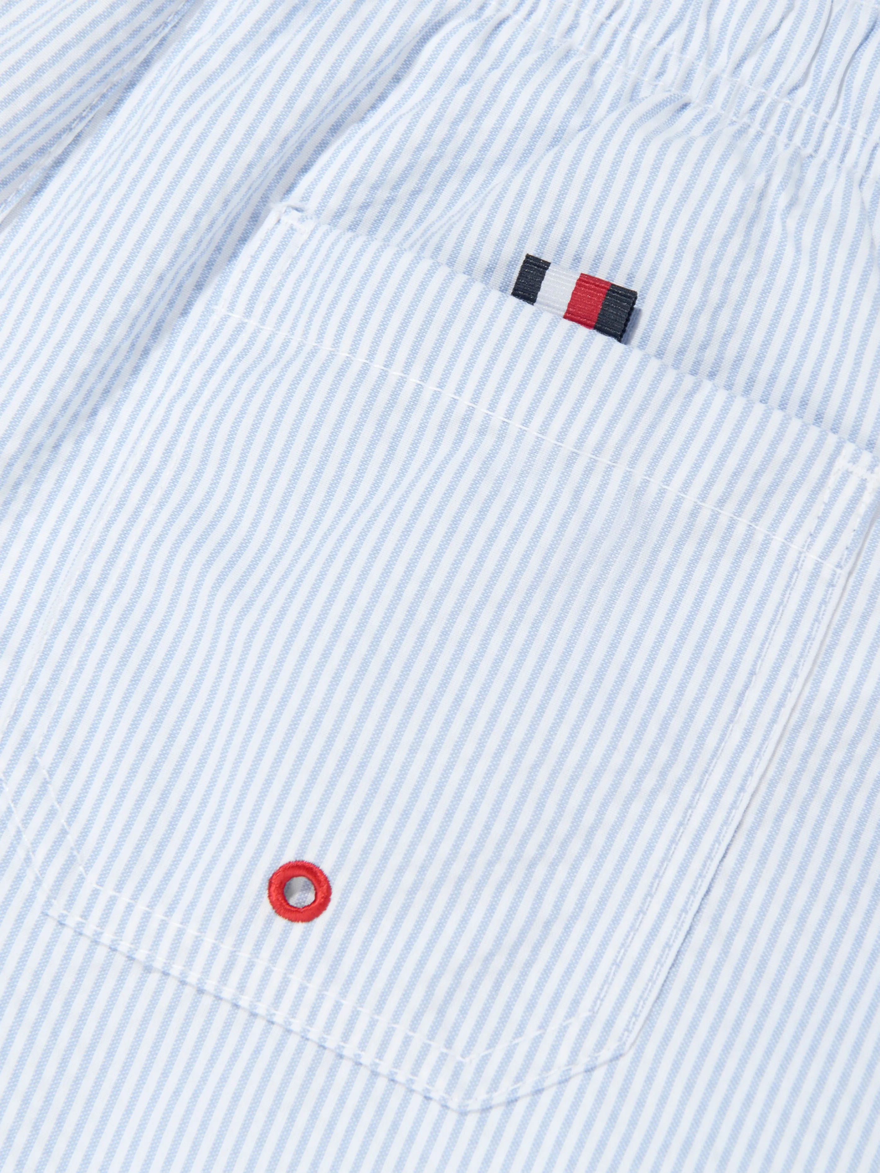 Short de bain rayé pour garçons Tommy Hilfiger en bleu