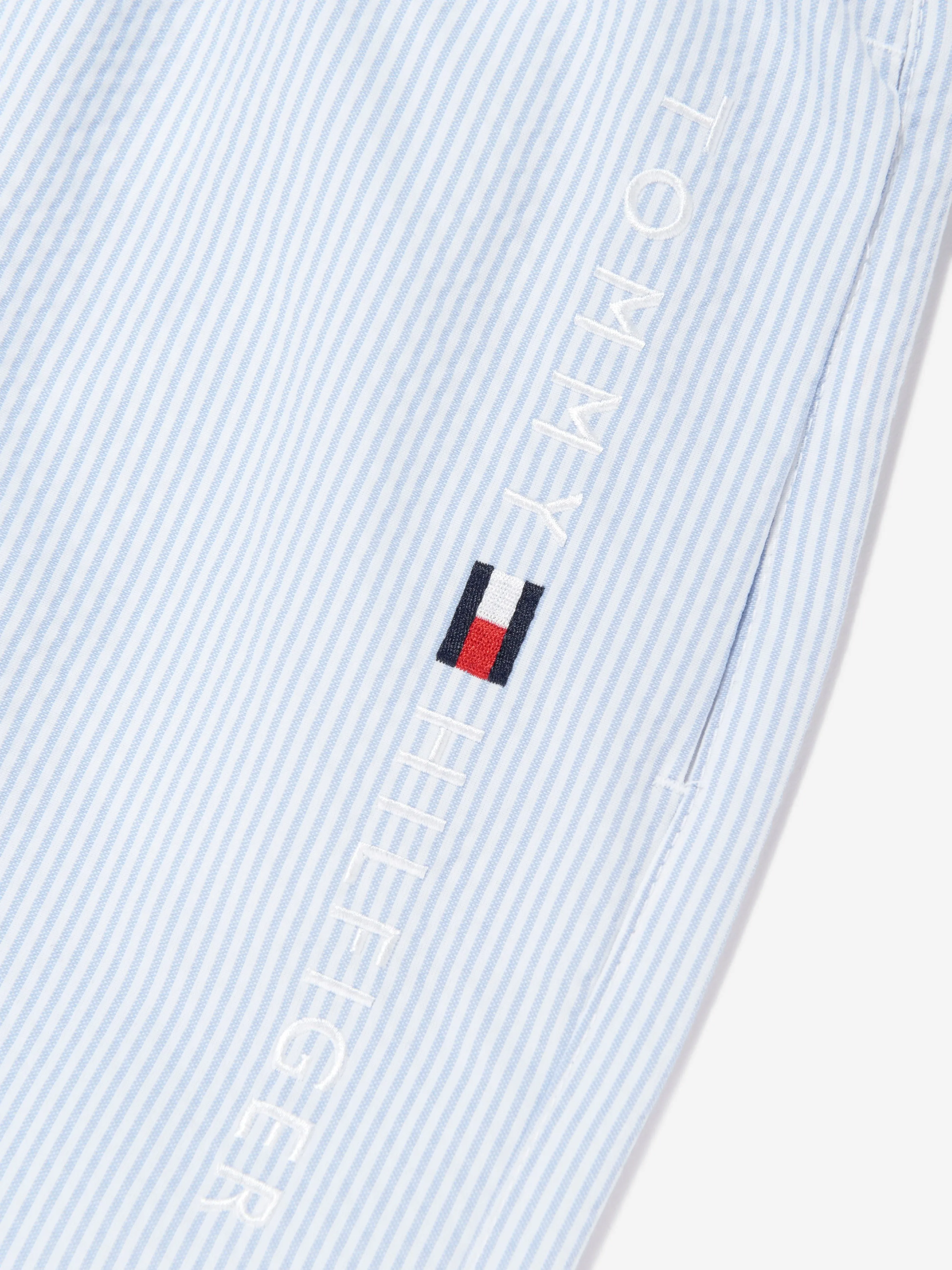 Short de bain rayé pour garçons Tommy Hilfiger en bleu
