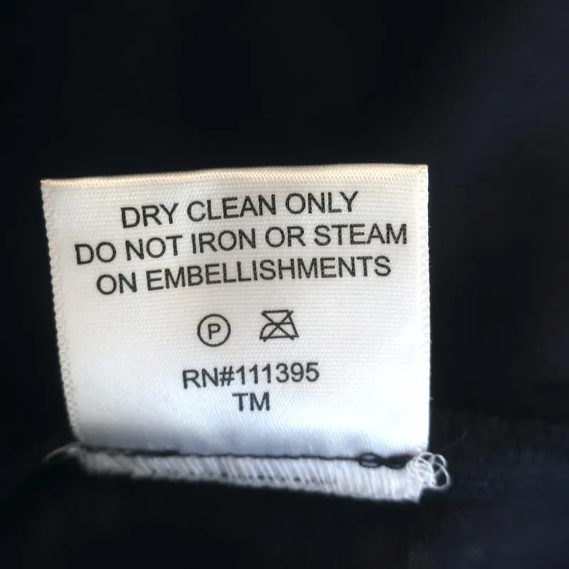 Tory Burch Haut à embellissements cristaux Taille 4 Blouse sans manches en lin marine
