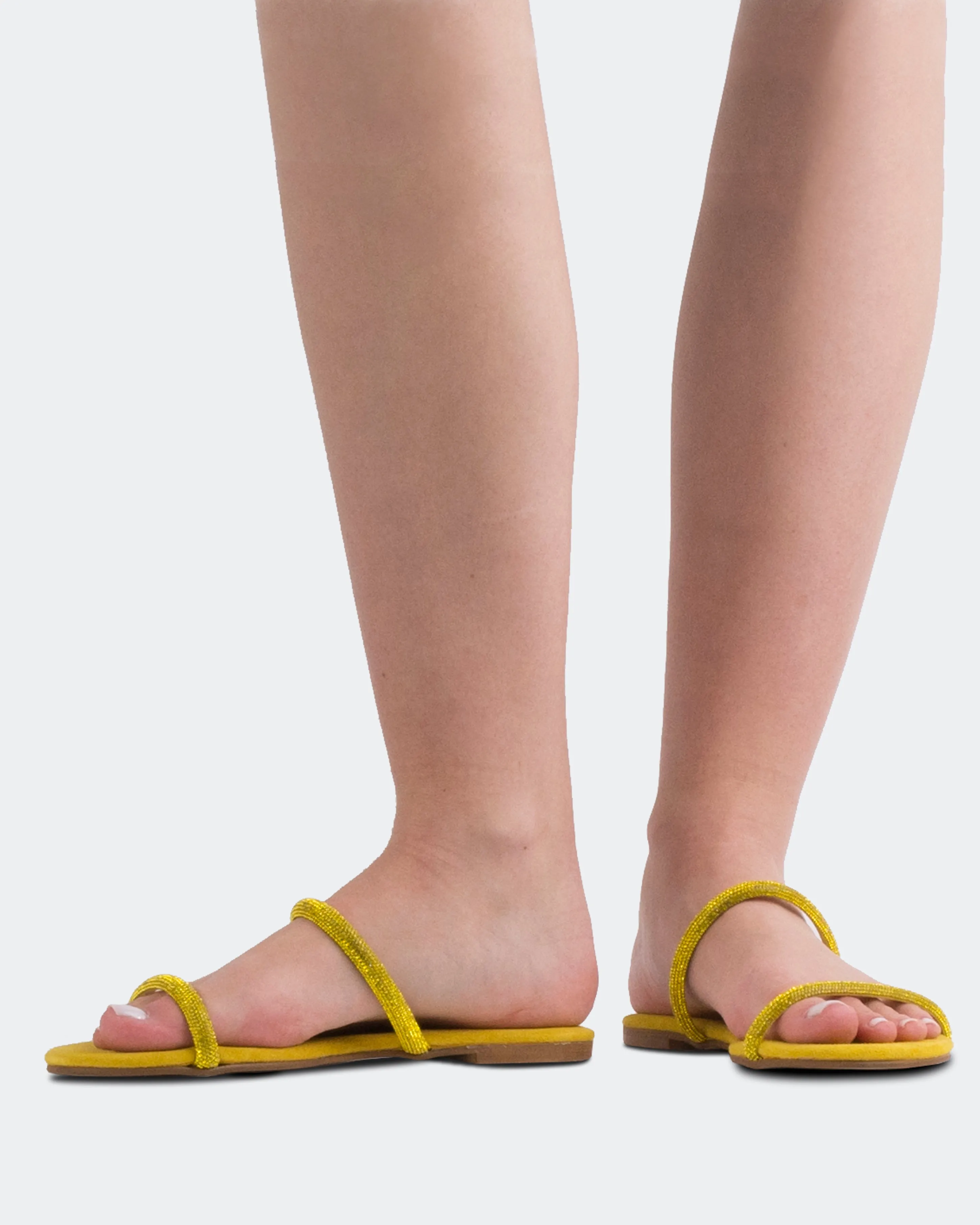 Twiggy en daim jaune