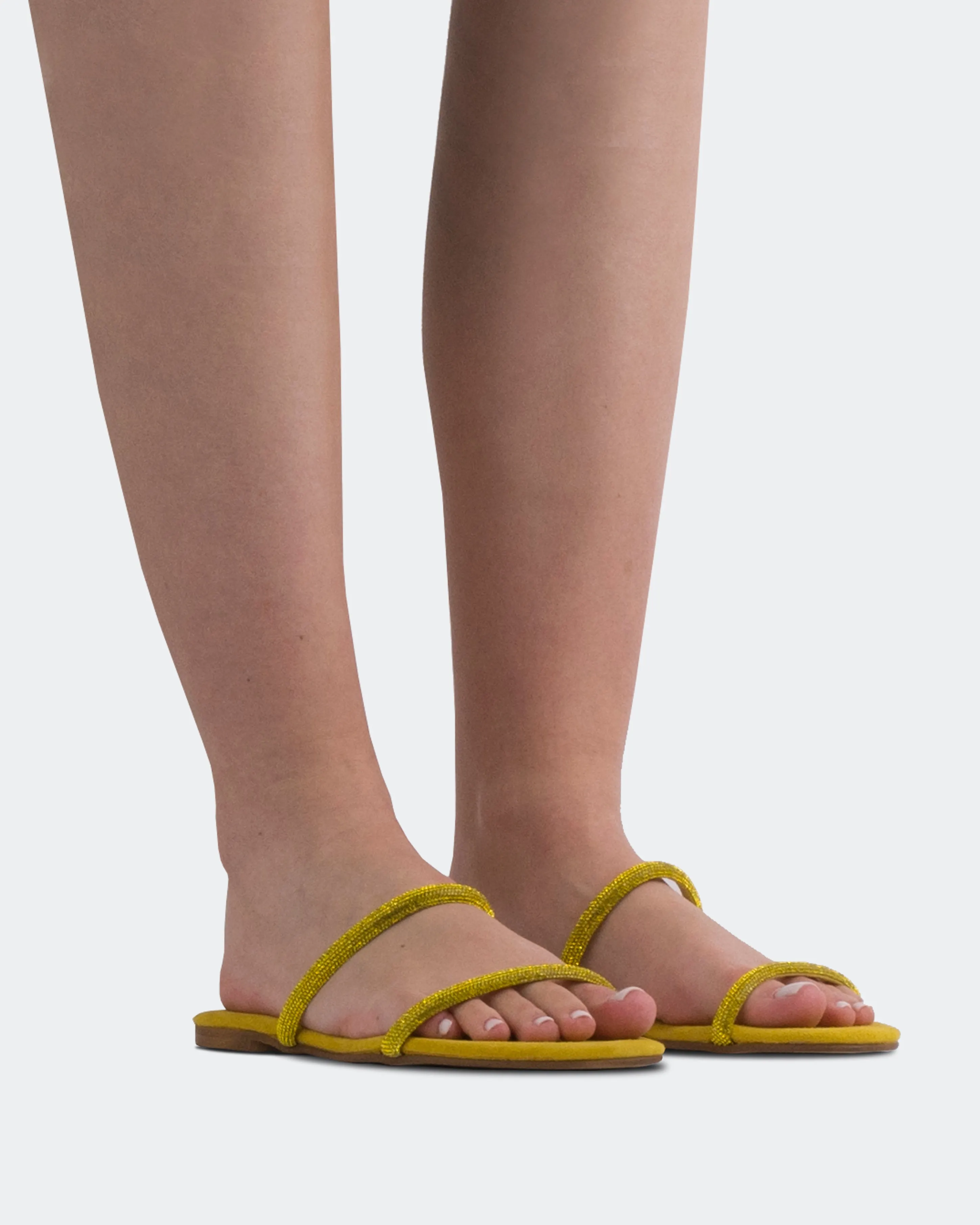Twiggy en daim jaune