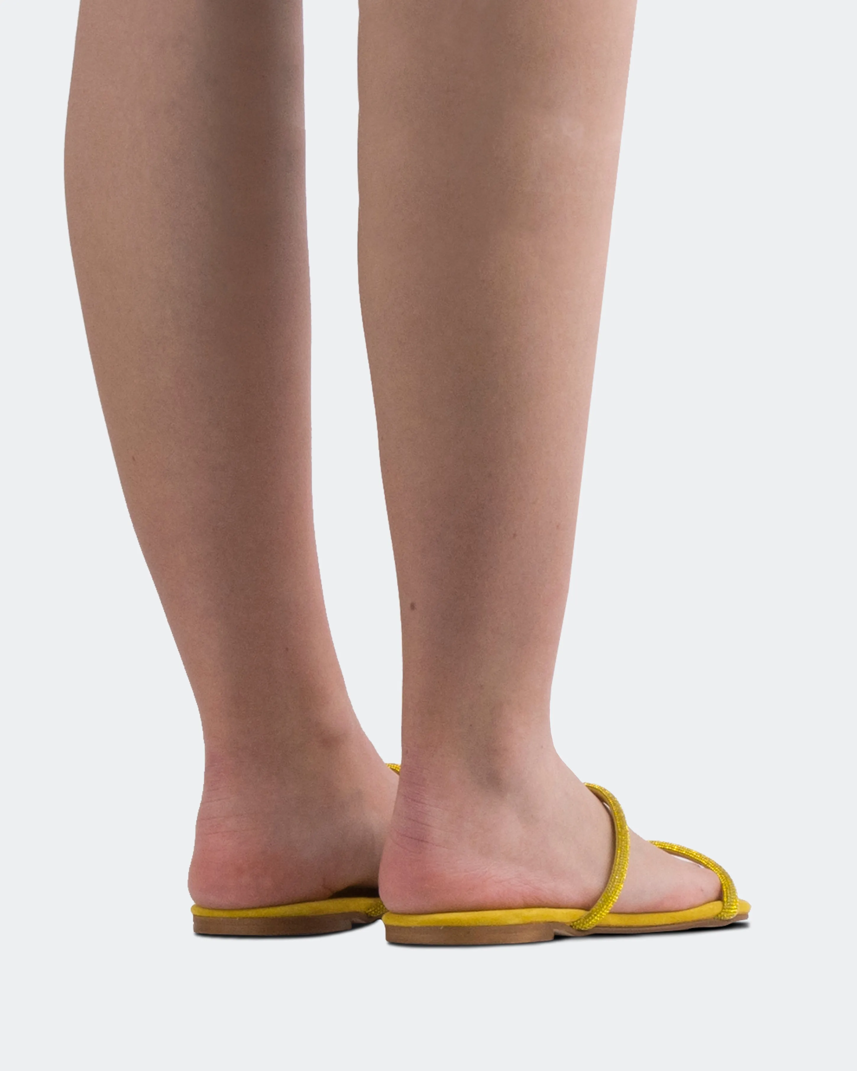 Twiggy en daim jaune