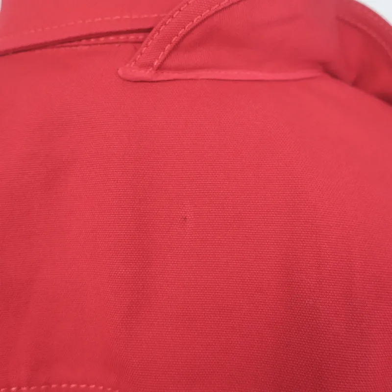 Chemise Valentino à col rosette en coton stretch rouge Taille 42 Manches longues